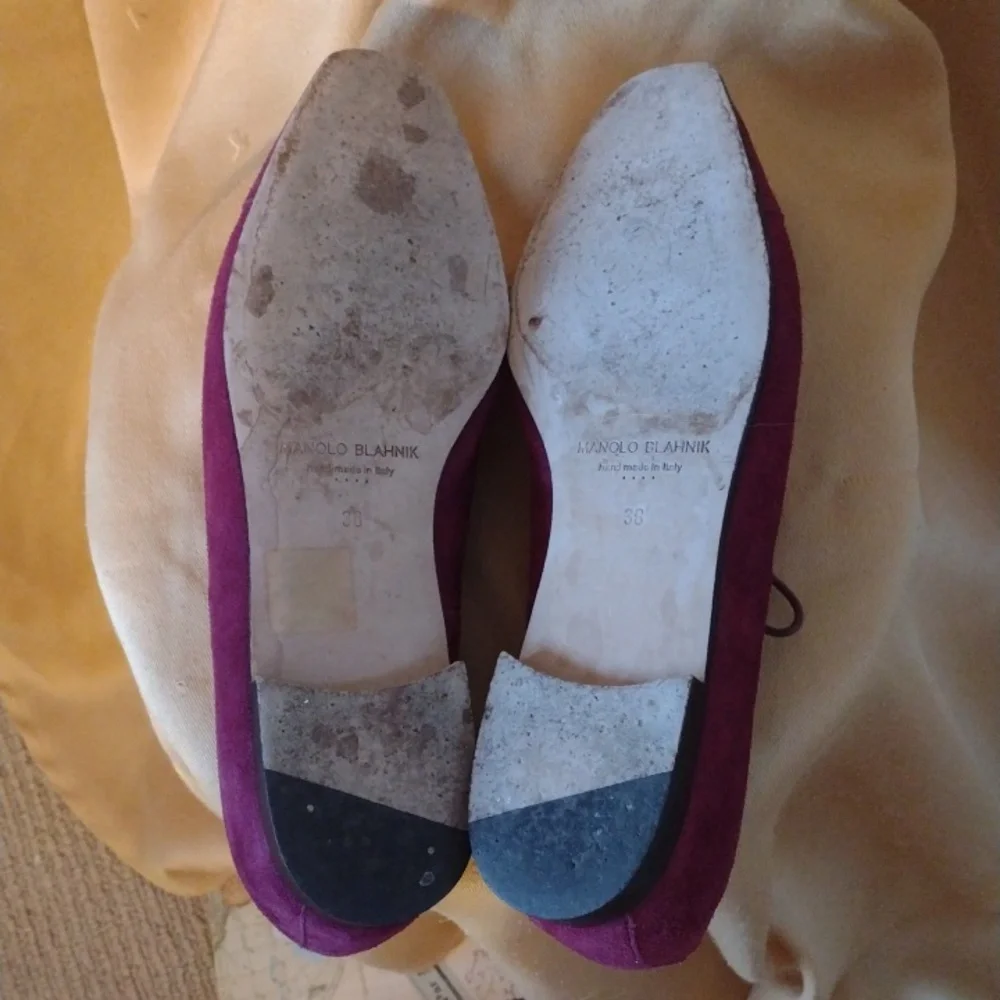 Manolo Blahnik Flat Brogues 38 Host Pick! - Picture 6 of 11